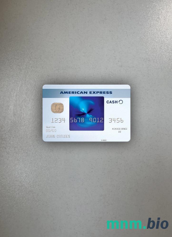 USA Truist bank Blue Cash Everyday® Card from AMEX wygląd fotograficzny skan PSD + zdjęcie